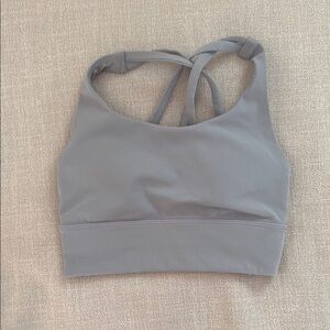 Lululemon Athletica Gray Strappy Sports Bra